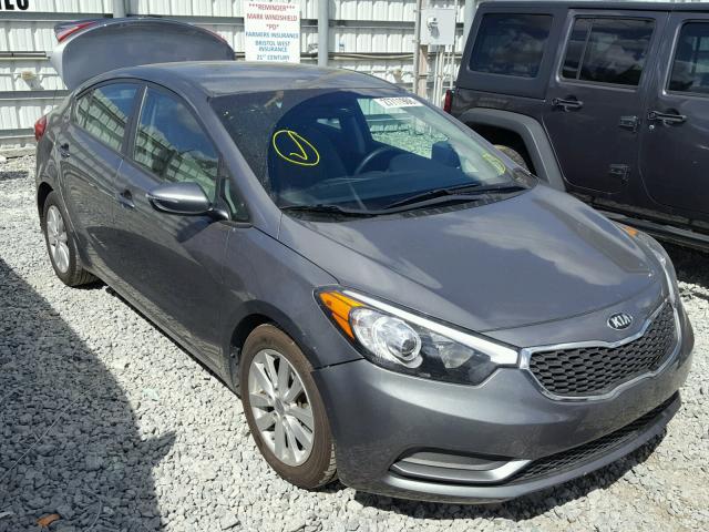 KNAFX4A6XG5439717 - 2016 KIA FORTE LX GRAY photo 1