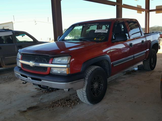 2GCEK13T751264730 - 2005 CHEVROLET SILVERADO RED photo 2