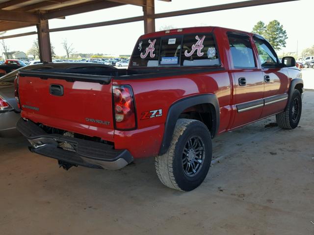 2GCEK13T751264730 - 2005 CHEVROLET SILVERADO RED photo 4