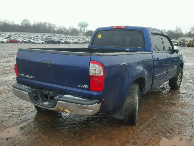 5TBET34106S537239 - 2006 TOYOTA TUNDRA DOU BLUE photo 4