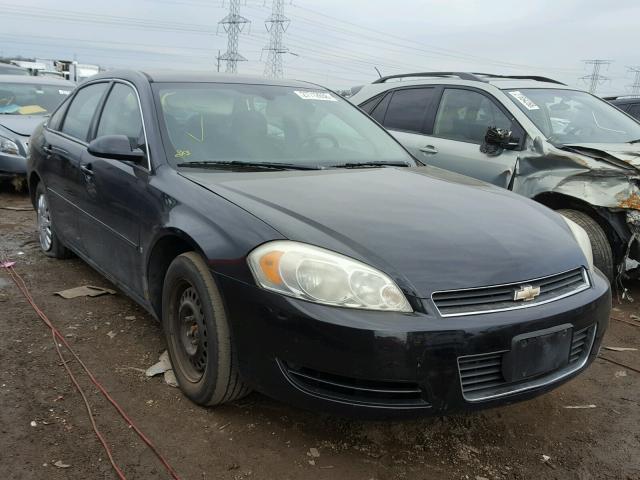 2G1WT58K869120706 - 2006 CHEVROLET IMPALA LT BLACK photo 1