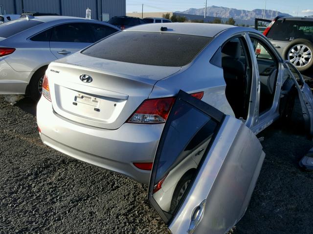 KMHCT4AE2DU447929 - 2013 HYUNDAI ACCENT GLS SILVER photo 4