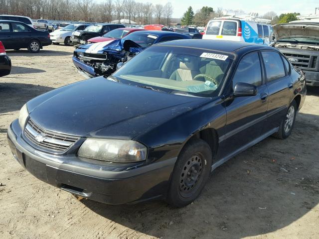 2G1WF55K159287855 - 2005 CHEVROLET IMPALA BLACK photo 2