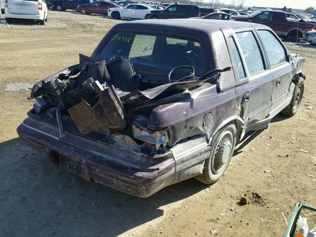 3C3XA5635PT513465 - 1993 CHRYSLER LEBARON LA BURGUNDY photo 4