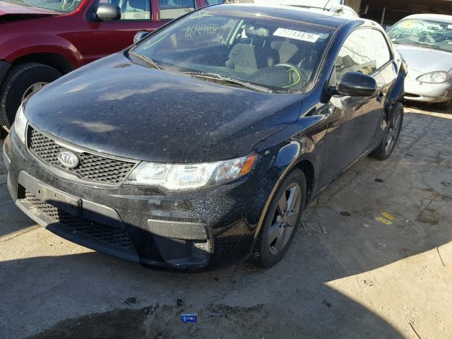 KNAFU6A2XB5389010 - 2011 KIA FORTE EX BLACK photo 2