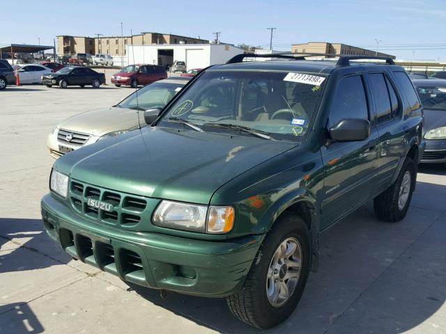 4S2CK58W524316779 - 2002 ISUZU RODEO S GREEN photo 2