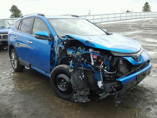 JTMDJREV8HD130717 - 2017 TOYOTA RAV4 HV LI BLUE photo 1