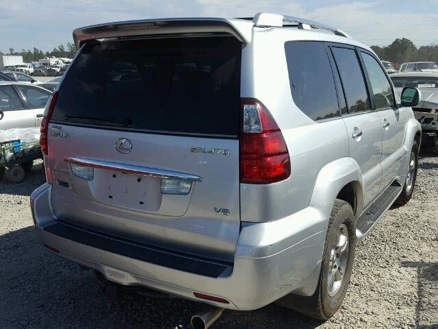 JTJBT20X180163600 - 2008 LEXUS GX 470 SILVER photo 4