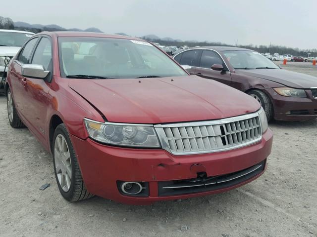 3LNHM26T17R649395 - 2007 LINCOLN MKZ MAROON photo 1