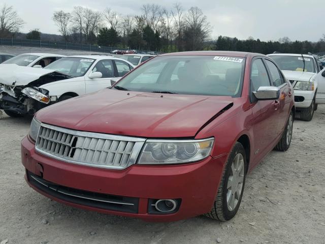 3LNHM26T17R649395 - 2007 LINCOLN MKZ MAROON photo 2