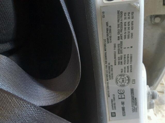 1GCJTCDE0A8128986 - 2010 CHEVROLET COLORADO L SILVER photo 10