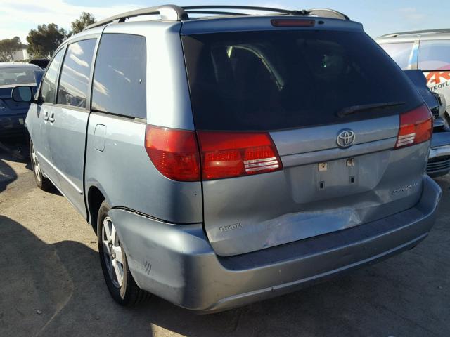 5TDZA23C05S273689 - 2005 TOYOTA SIENNA CE BLUE photo 3