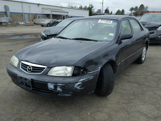 1YVGF22C715207175 - 2001 MAZDA 626 ES BLACK photo 2