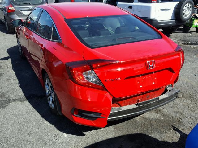 2HGFC2F59GH575205 - 2016 HONDA CIVIC LX RED photo 3