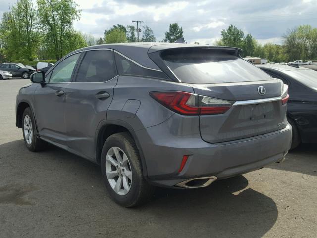 2T2BZMCA7GC023555 - 2016 LEXUS RX 350 GRAY photo 3