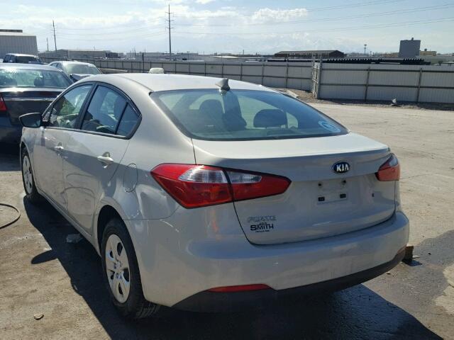 KNAFK4A60E5055263 - 2014 KIA FORTE LX CREAM photo 3