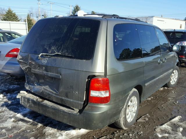 KNDUP132056645302 - 2005 KIA SEDONA EX GRAY photo 4