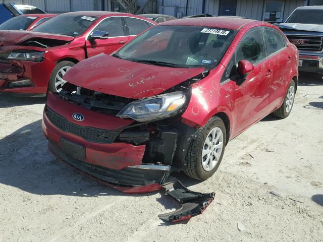 KNADM4A34H6071438 - 2017 KIA RIO LX Կարմիր լուսանկար 2