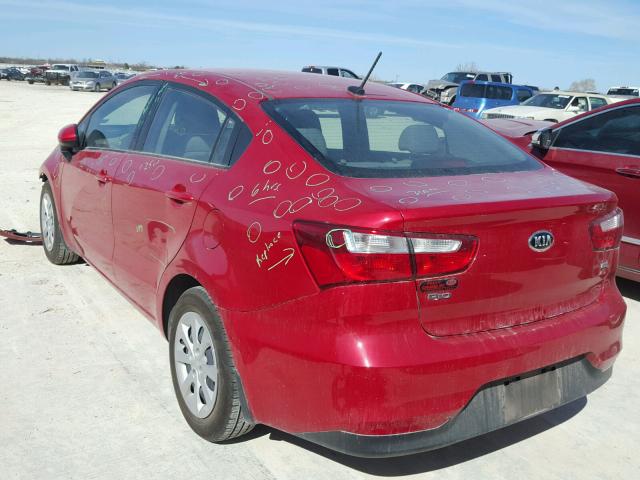 KNADM4A34H6071438 - 2017 KIA RIO LX Կարմիր լուսանկար 3