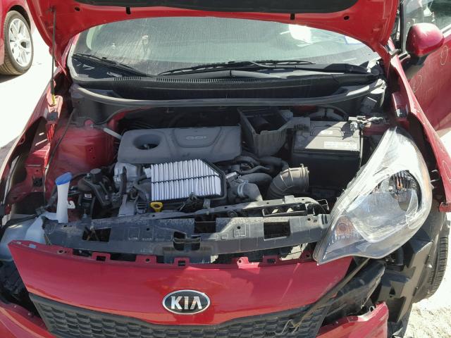 KNADM4A34H6071438 - 2017 KIA RIO LX Կարմիր լուսանկար 7