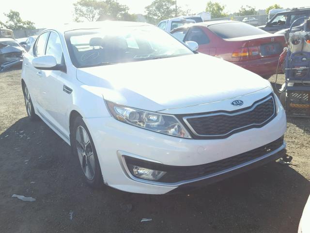 KNAGM4AD9C5009568 - 2012 KIA OPTIMA HYB WHITE photo 1