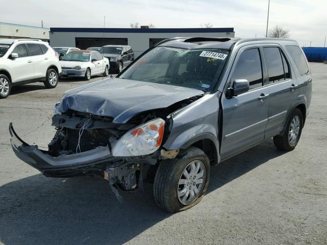 JHLRD78965C044939 - 2005 HONDA CR-V SE CHARCOAL photo 2