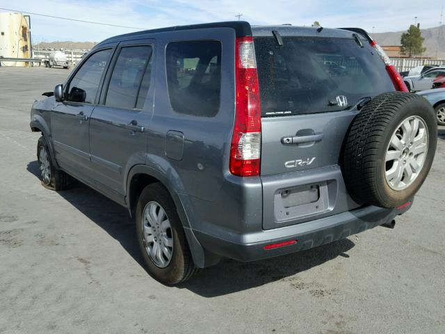 JHLRD78965C044939 - 2005 HONDA CR-V SE CHARCOAL photo 3