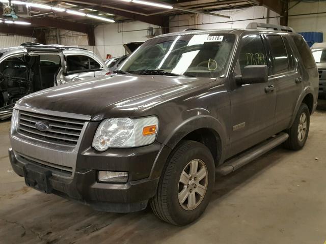 1FMEU73E87UB36255 - 2007 FORD EXPLORER X SILVER photo 2