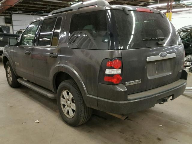 1FMEU73E87UB36255 - 2007 FORD EXPLORER X SILVER photo 3