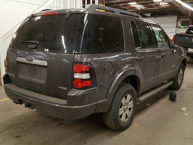 1FMEU73E87UB36255 - 2007 FORD EXPLORER X SILVER photo 4