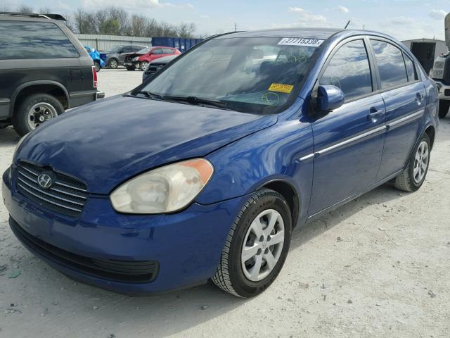 KMHCN46C56U017428 - 2006 HYUNDAI ACCENT GLS BLUE photo 2