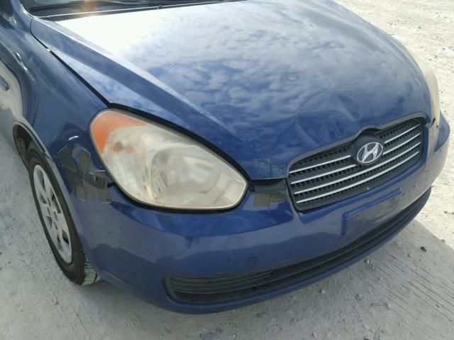 KMHCN46C56U017428 - 2006 HYUNDAI ACCENT GLS BLUE photo 9