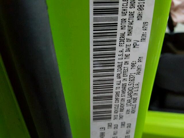 1C4AJWAGXDL516371 - 2013 JEEP WRANGLER S GREEN photo 10