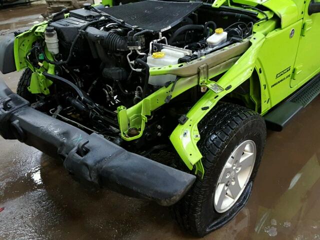 1C4AJWAGXDL516371 - 2013 JEEP WRANGLER S GREEN photo 9