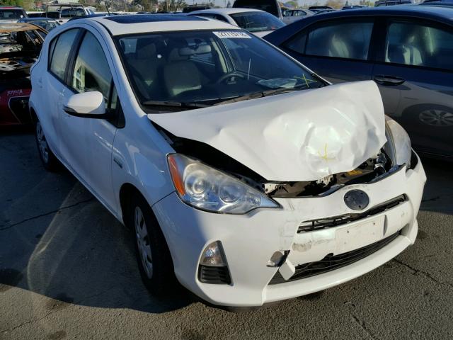 JTDKDTB3XD1036235 - 2013 TOYOTA PRIUS C WHITE photo 1