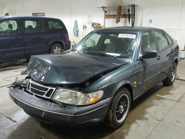 YS3DD55B4V2051728 - 1997 SAAB 900 S GREEN photo 2