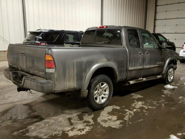 5TBBT48183S380302 - 2003 TOYOTA TUNDRA ACC GRAY photo 4