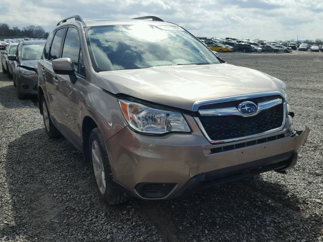 JF2SJADC8GH422532 - 2016 SUBARU FORESTER 2 TAN photo 1