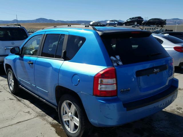 1J4FF47B29D101919 - 2009 JEEP COMPASS SP BLUE photo 3