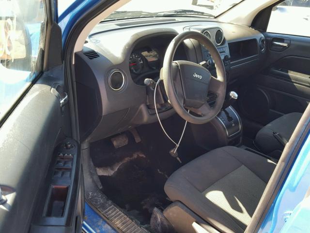 1J4FF47B29D101919 - 2009 JEEP COMPASS SP BLUE photo 9