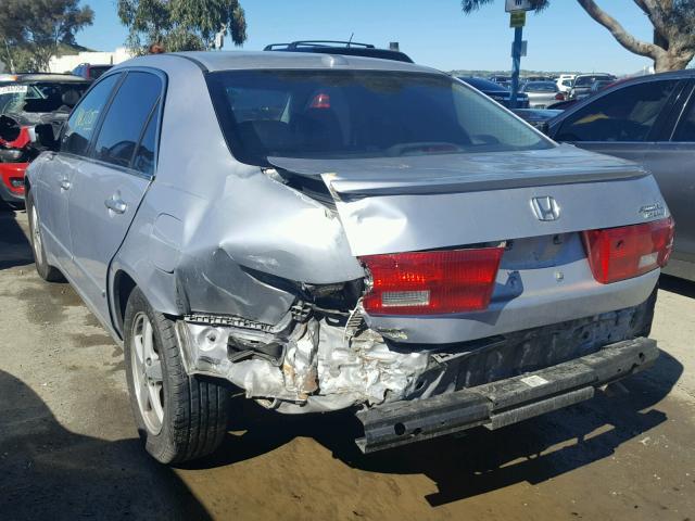 1HGCM56745A039194 - 2005 HONDA ACCORD EX SILVER photo 3