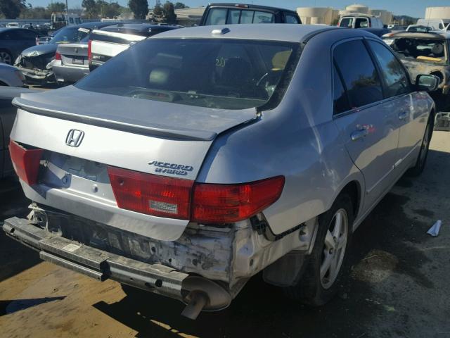 1HGCM56745A039194 - 2005 HONDA ACCORD EX SILVER photo 4