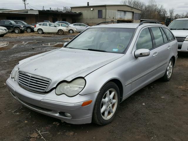 WDBRH81J34F541714 - 2004 MERCEDES-BENZ C 240 SPOR SILVER photo 2