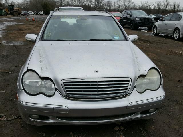 WDBRH81J34F541714 - 2004 MERCEDES-BENZ C 240 SPOR SILVER photo 9