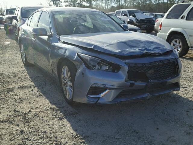 JN1EV7AP6JM355800 - 2018 INFINITI Q50 LUXE GRAY photo 1