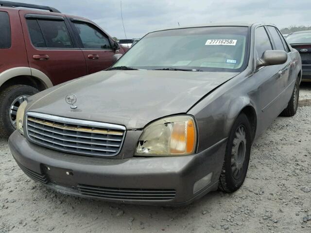 1G6KD54YX2U181942 - 2002 CADILLAC DEVILLE BROWN photo 2