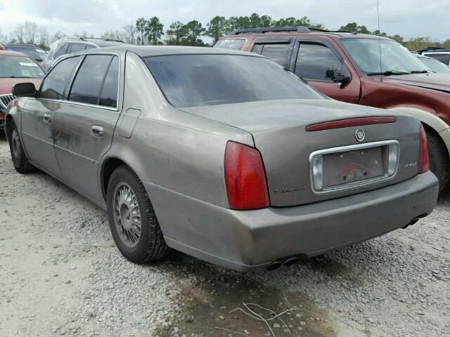 1G6KD54YX2U181942 - 2002 CADILLAC DEVILLE BROWN photo 3