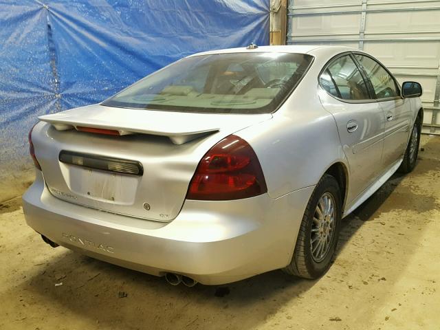 2G2WS522041357161 - 2004 PONTIAC GRAND PRIX SILVER photo 4