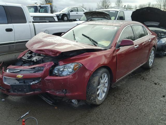 1G1ZK577X9F191012 - 2009 CHEVROLET MALIBU LTZ RED photo 2