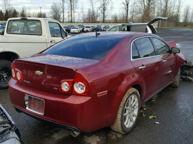 1G1ZK577X9F191012 - 2009 CHEVROLET MALIBU LTZ RED photo 4